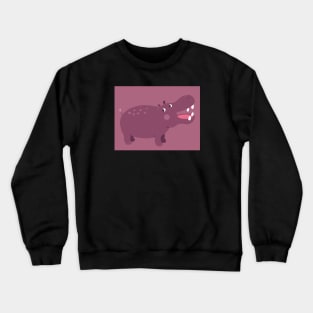 H is a Hippo Crewneck Sweatshirt